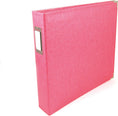 Load image into Gallery viewer, We R Makers 12x12 Leather D-Ring Photo Album - Strawberry
