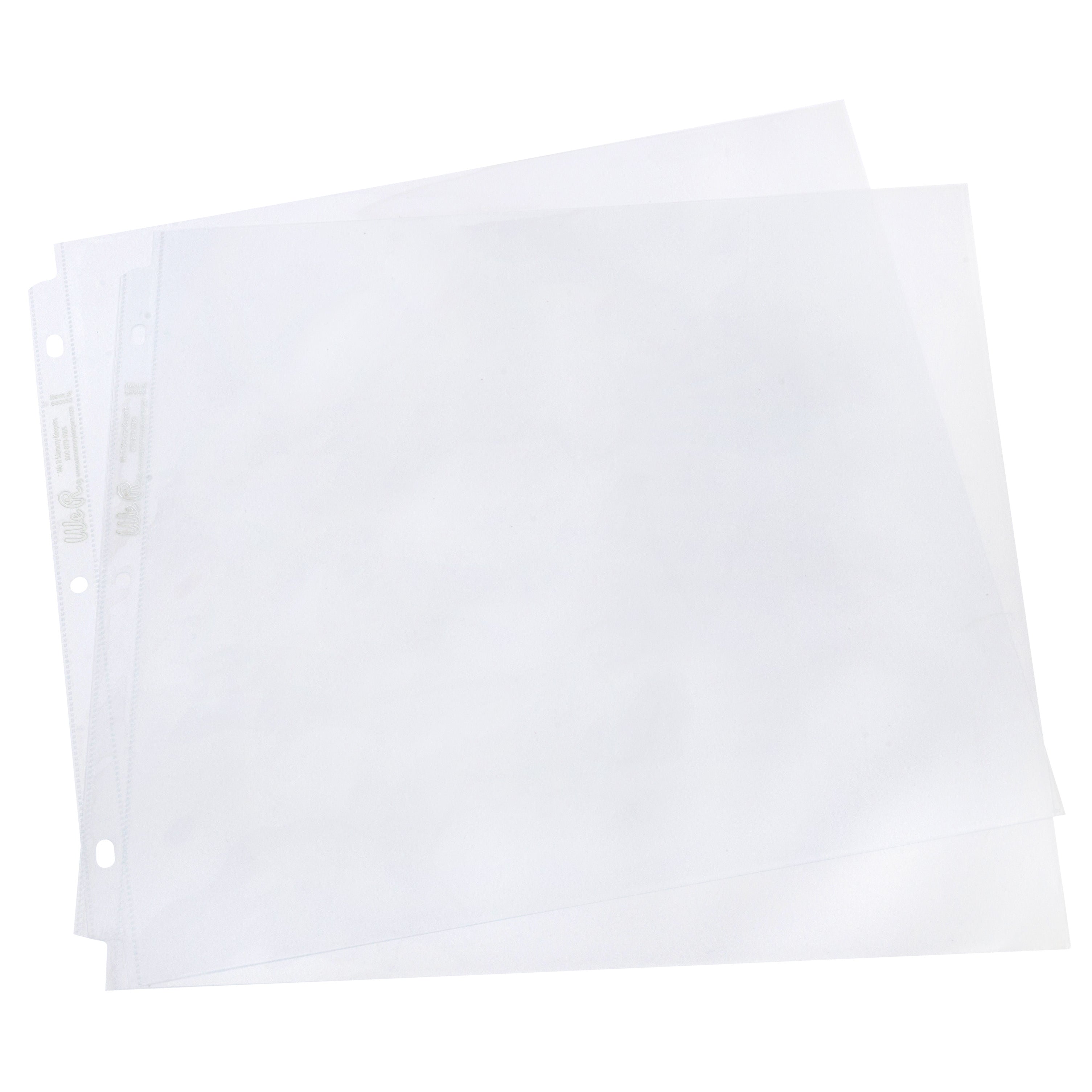 We R Makers 12x12 Non-Glare Page Protectors - 10 Pack – American Crafts