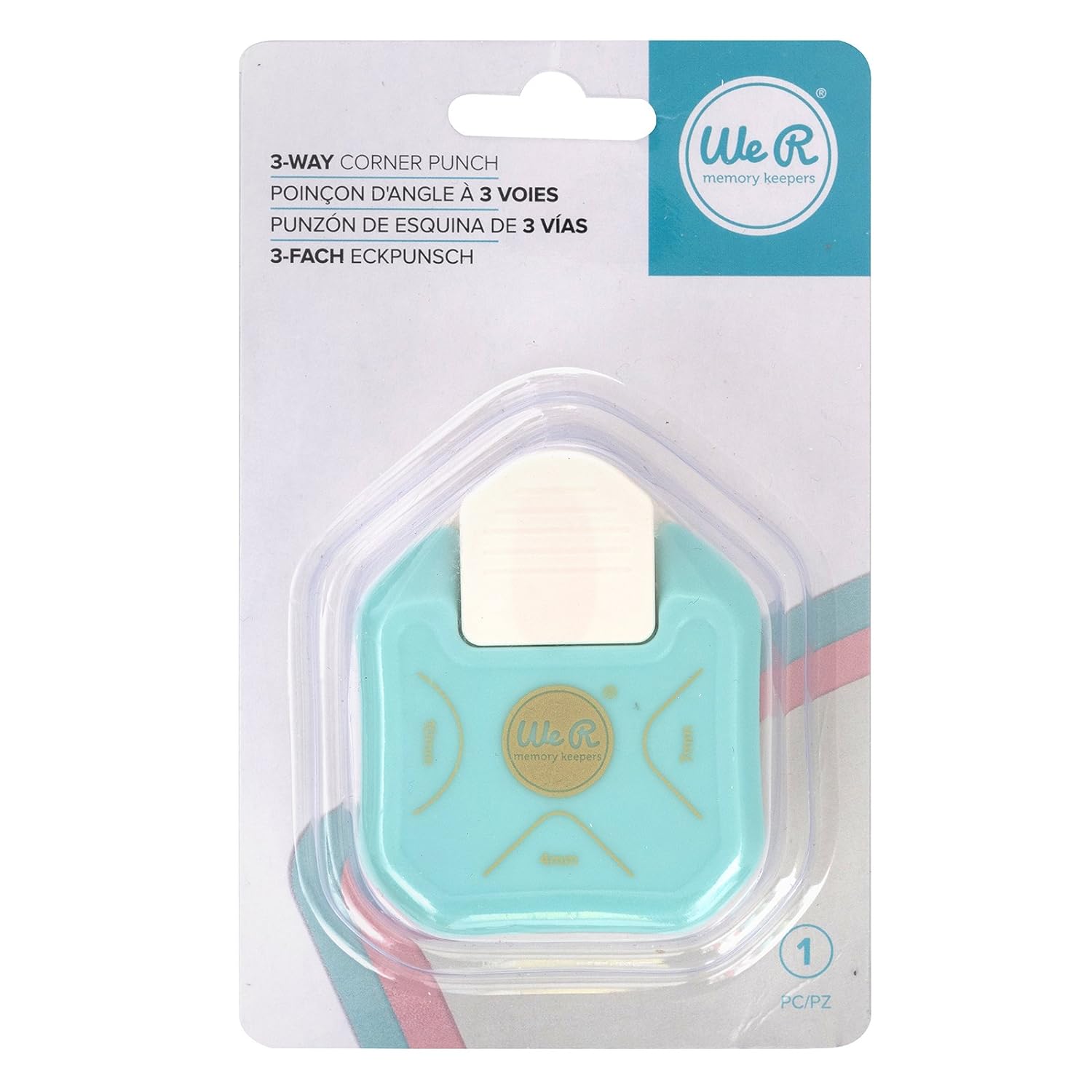 Punzone A 3 Fori We R Memory Keepers – Perforatore Per Fogli Formato 21,6 X 27,9 Cm – Fori Distanziati 10,8 Cm – Ideale Per Album E Planner