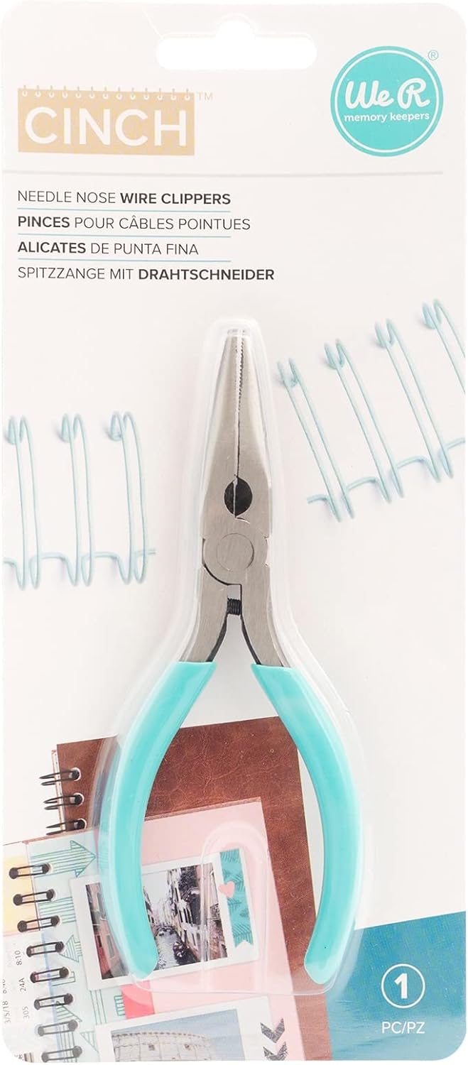 Front packaging of the We R Makers Cinch Needle Nose Wire Clippers.