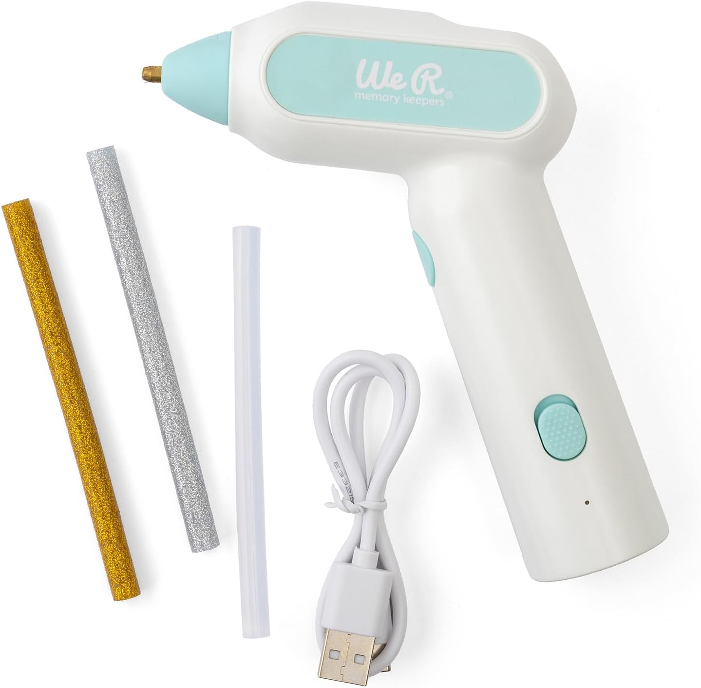 We R Makers Creative Flow Glue Gun with three assorted glue sticks and power cord