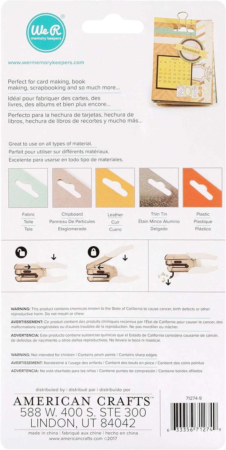 CropADile Euro Hook Power Punch1.5" American Crafts