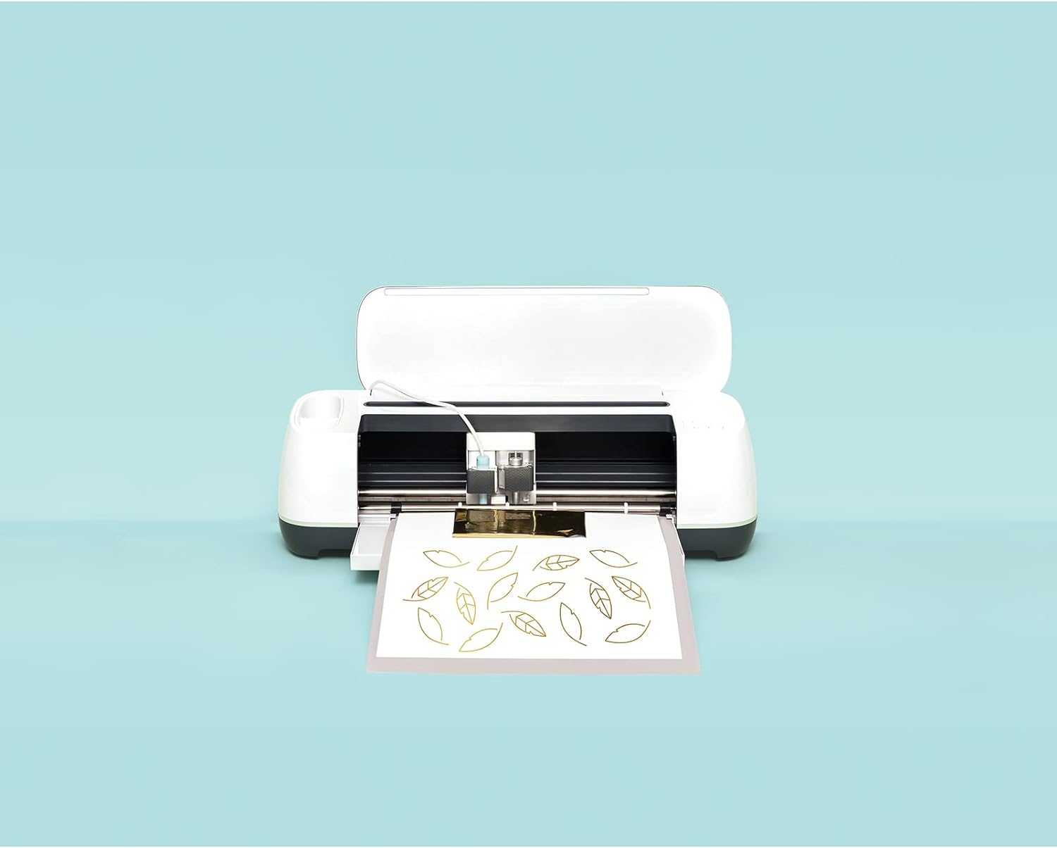 Lifestyle photo of We R Makers Foil Quill Standard Tip Pen in use