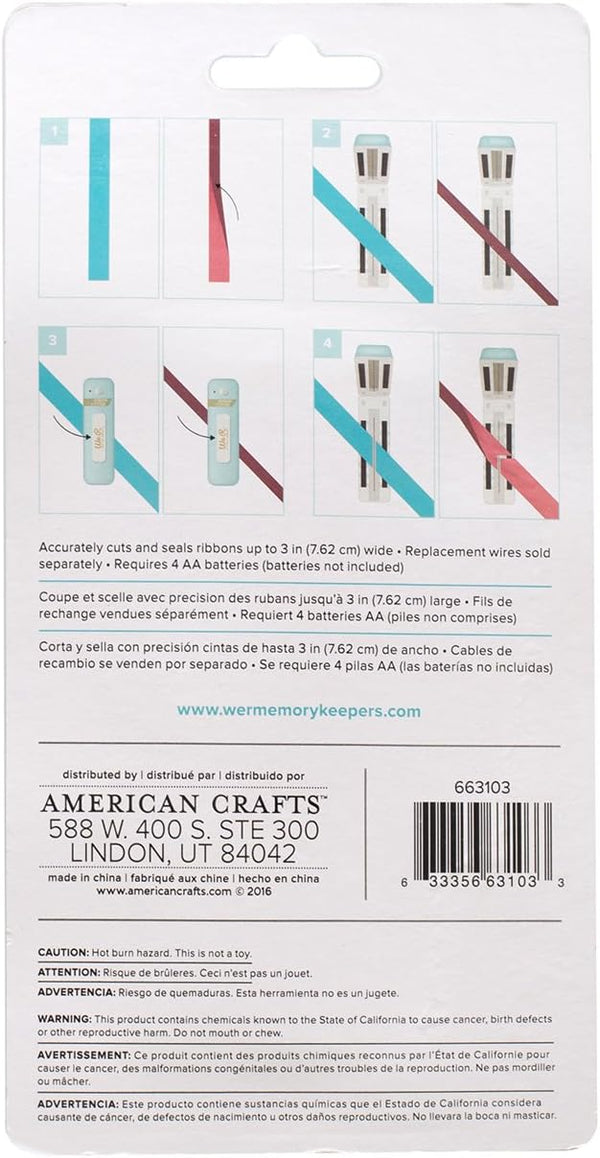 We R Makers Heated Ribbon Cutter & Sealer – American Crafts
