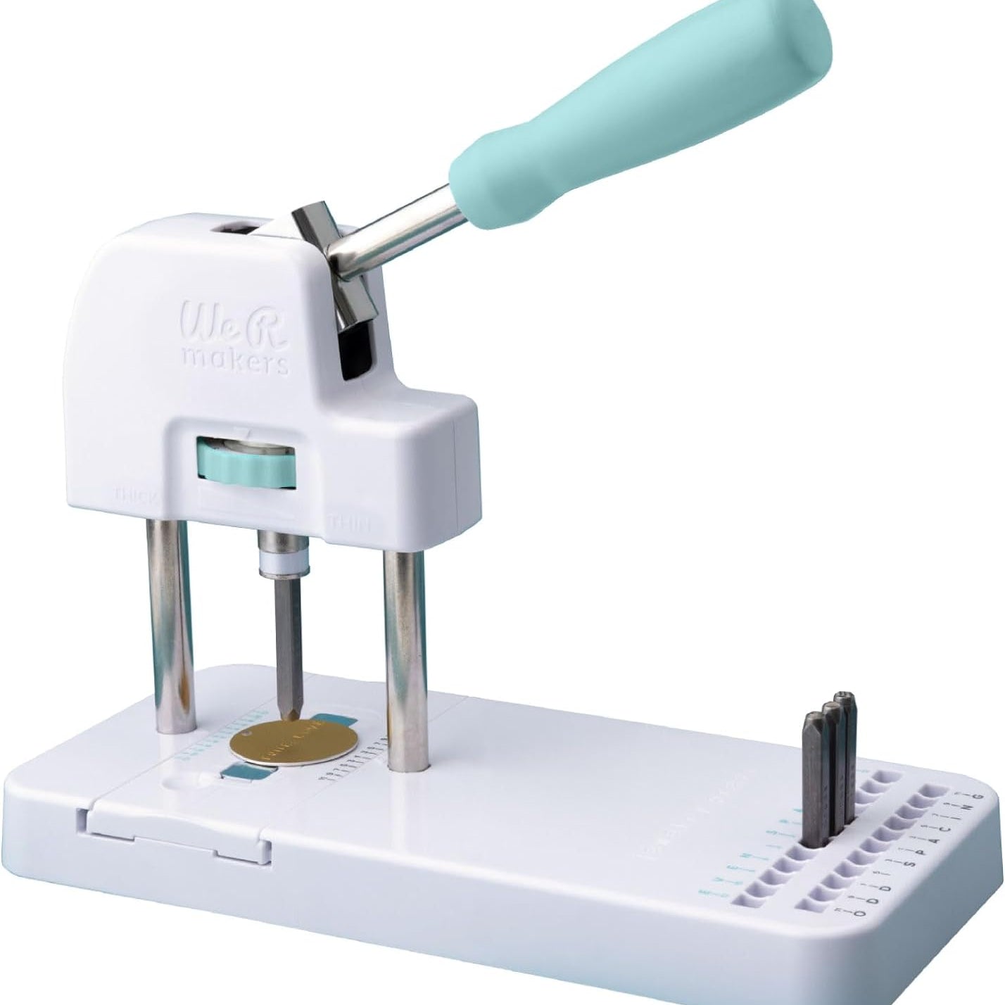 Image of the front of the We R Makers Jewelry Press Kit Machine.