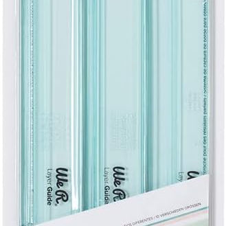 Front packaging of the We R Makers Layer Guides Tool.