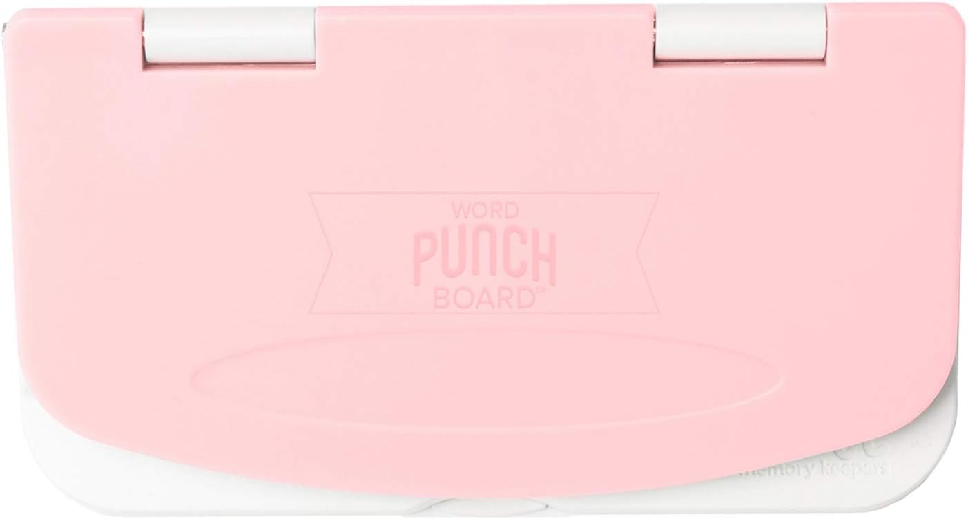 Picture of the top of the case on the We R Makers Lower Case Alphabet Punch Board.