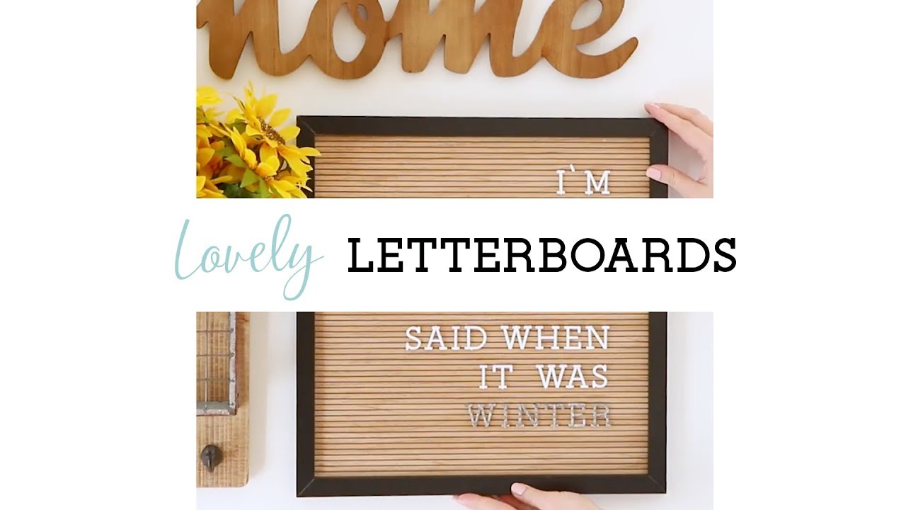 Load video: Love a great letter board? Look at all the fun ways you can use it in your decor! These are just one way to use your boards; add them into your party decor, use them as photo props and more!