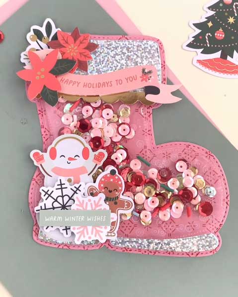 Santa Boot Mini Album Project