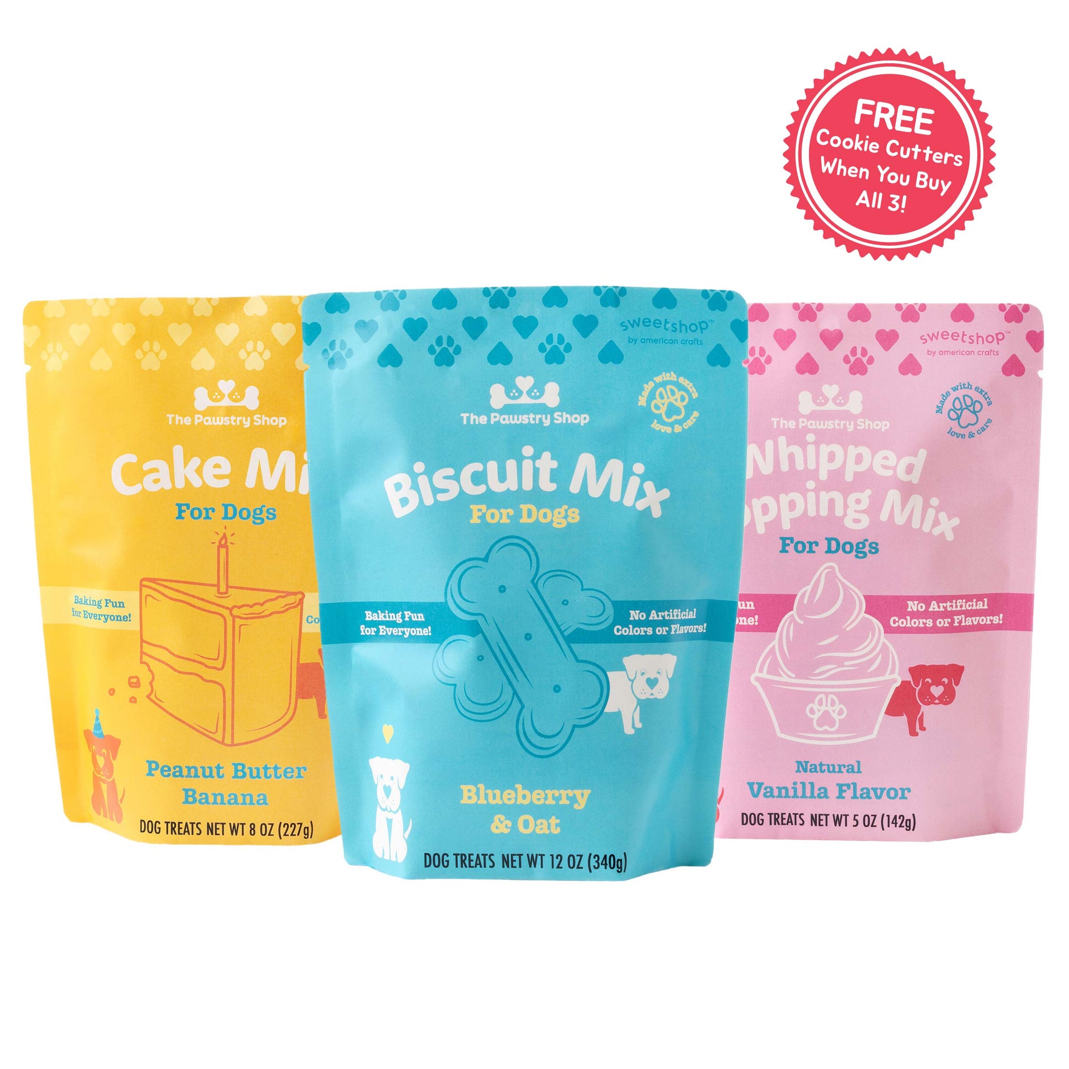 Pawstry Shop Ultimate Dog Baking Bundle with Free Cookie Cutter