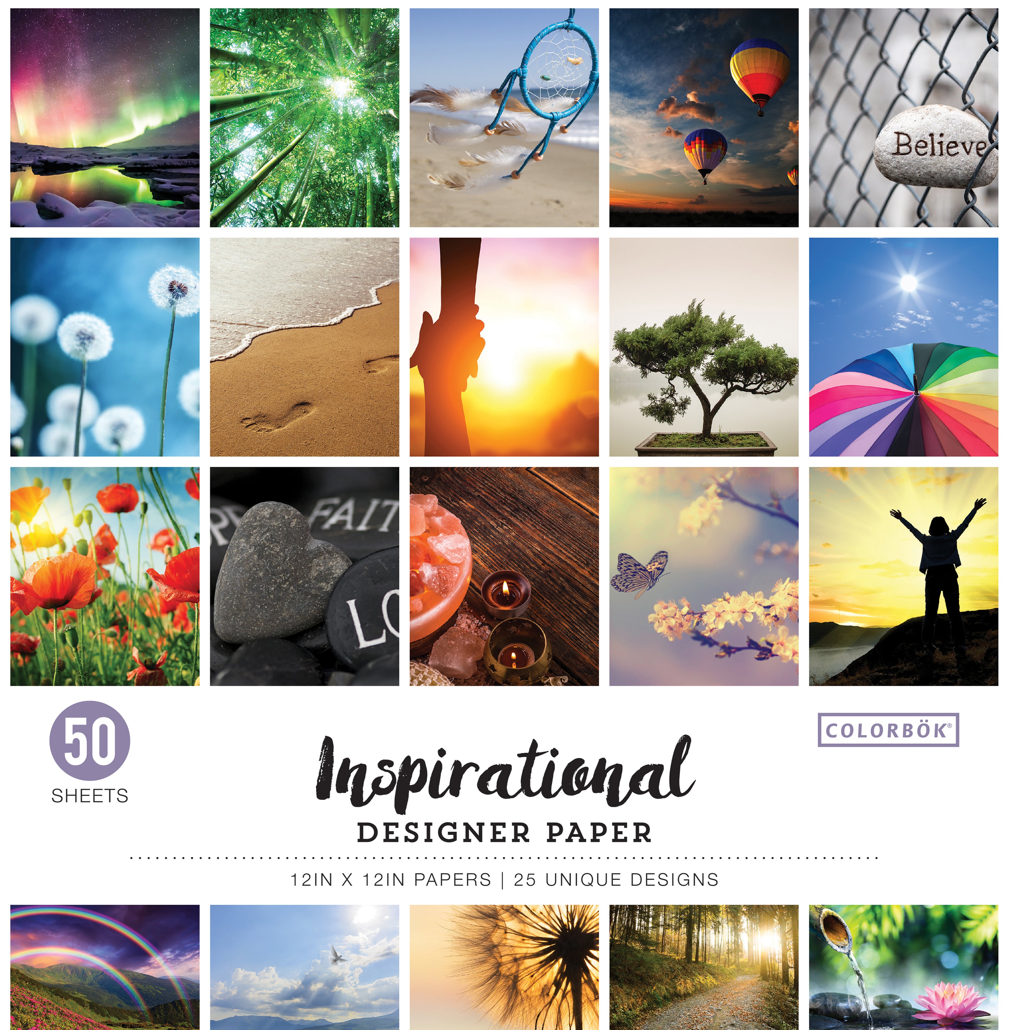 Colorbok Designer Inspirational 12x12" Paper Pack