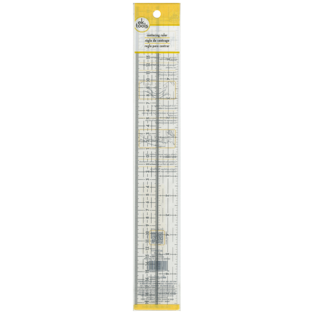 EK Tools Acrylic Pro Centering Ruler 16