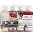 Load image into Gallery viewer, American Crafts Color Pour Pre-Mixed Paint Kit 4/Pkg-Amber Drift
