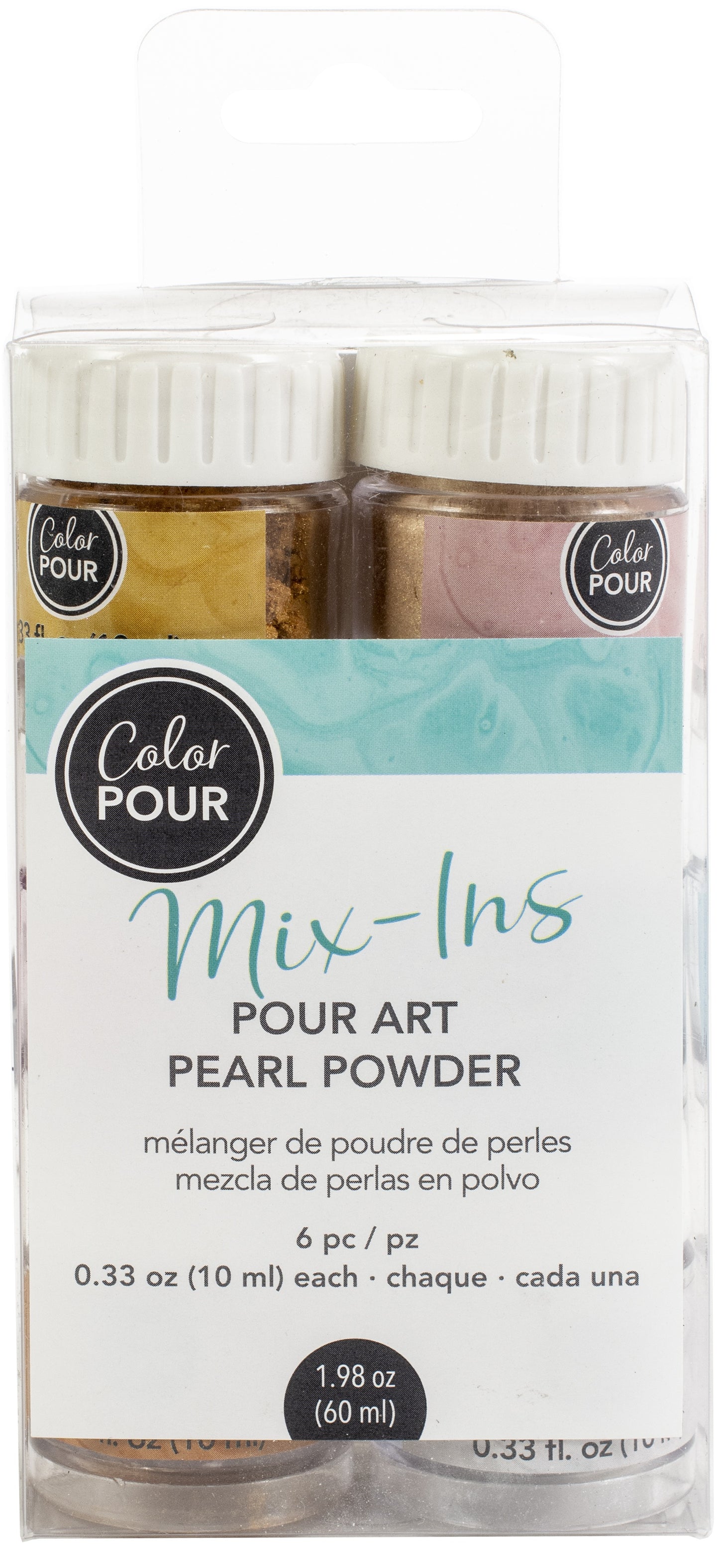 American Crafts Color Pour Pearl Powder Mix-In Kit 6/Pkg