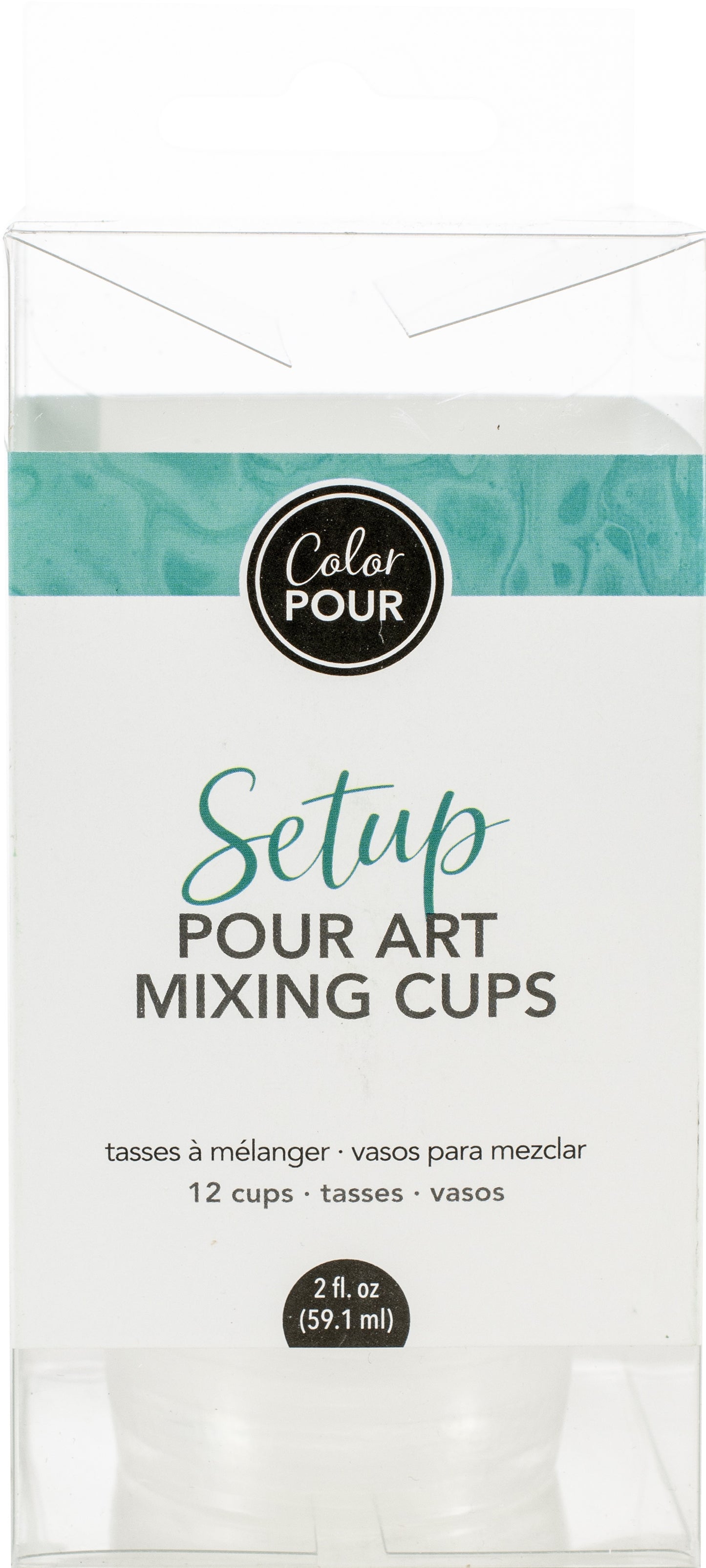 American Crafts Color Pour Mixing Cups 12/Pkg