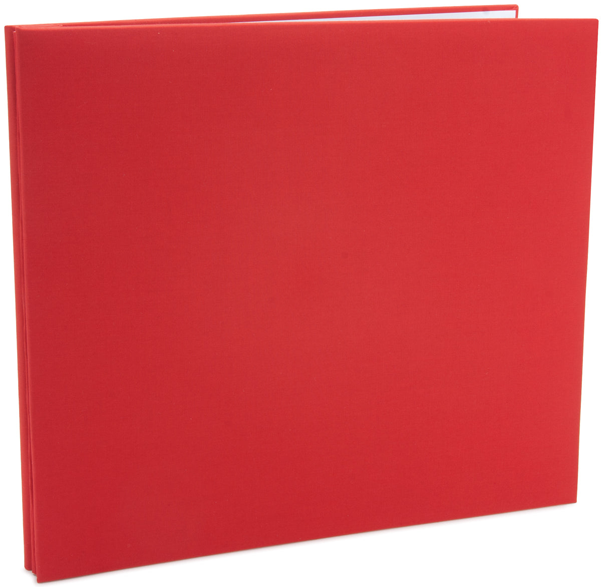 Colorbok Post Bound Fabric Album 12"X12"-Red