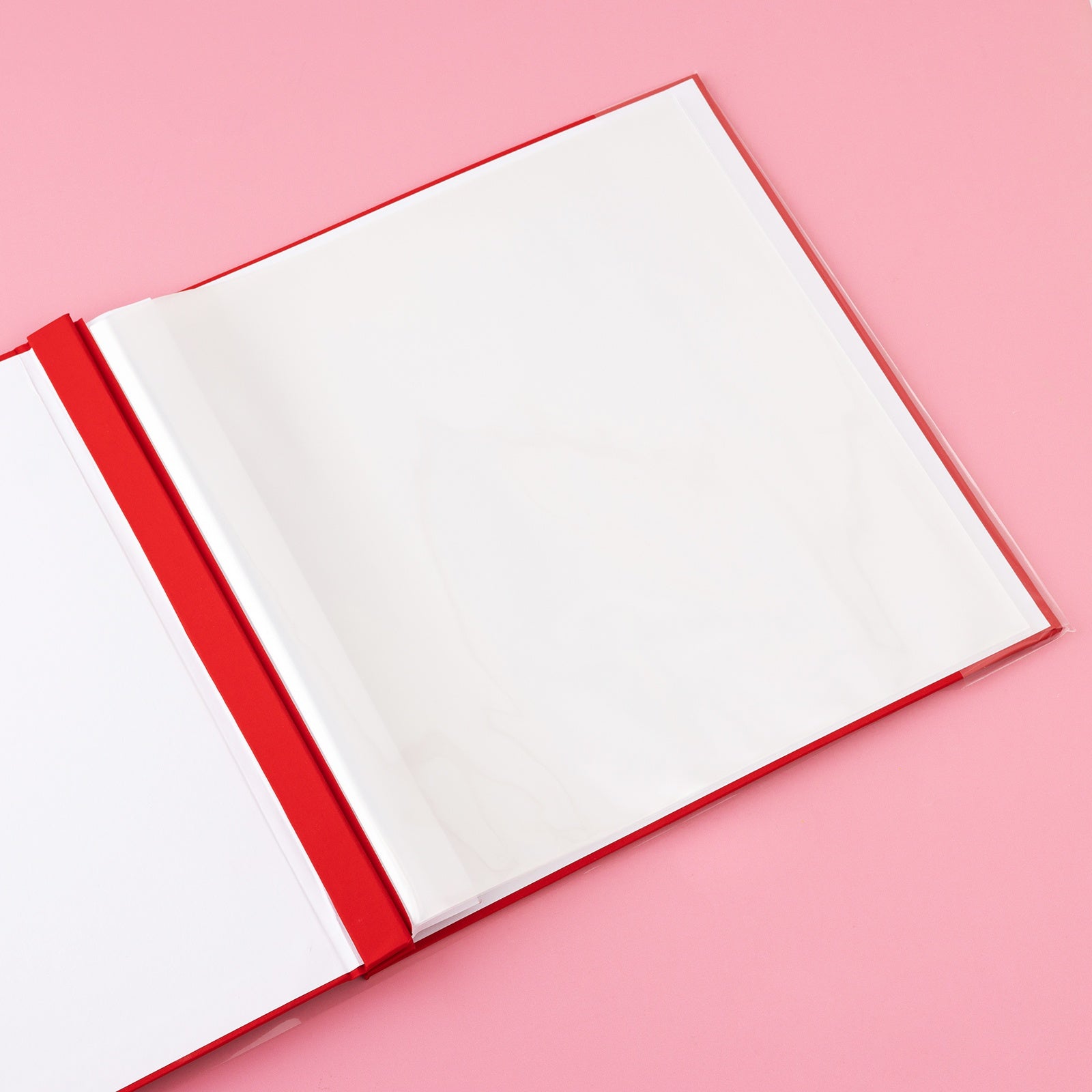 MBI Fashion Fabric Post Bound Album 12 x 12-Inch, Red