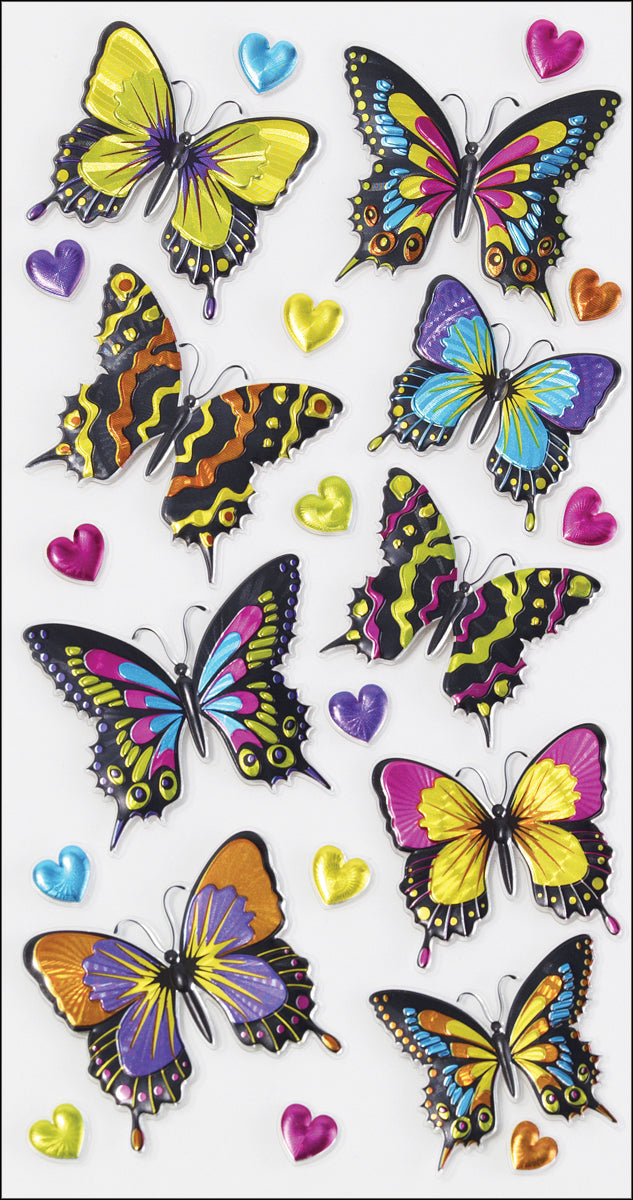 Sticko Dimensional Stickers-Dancing Butterflies