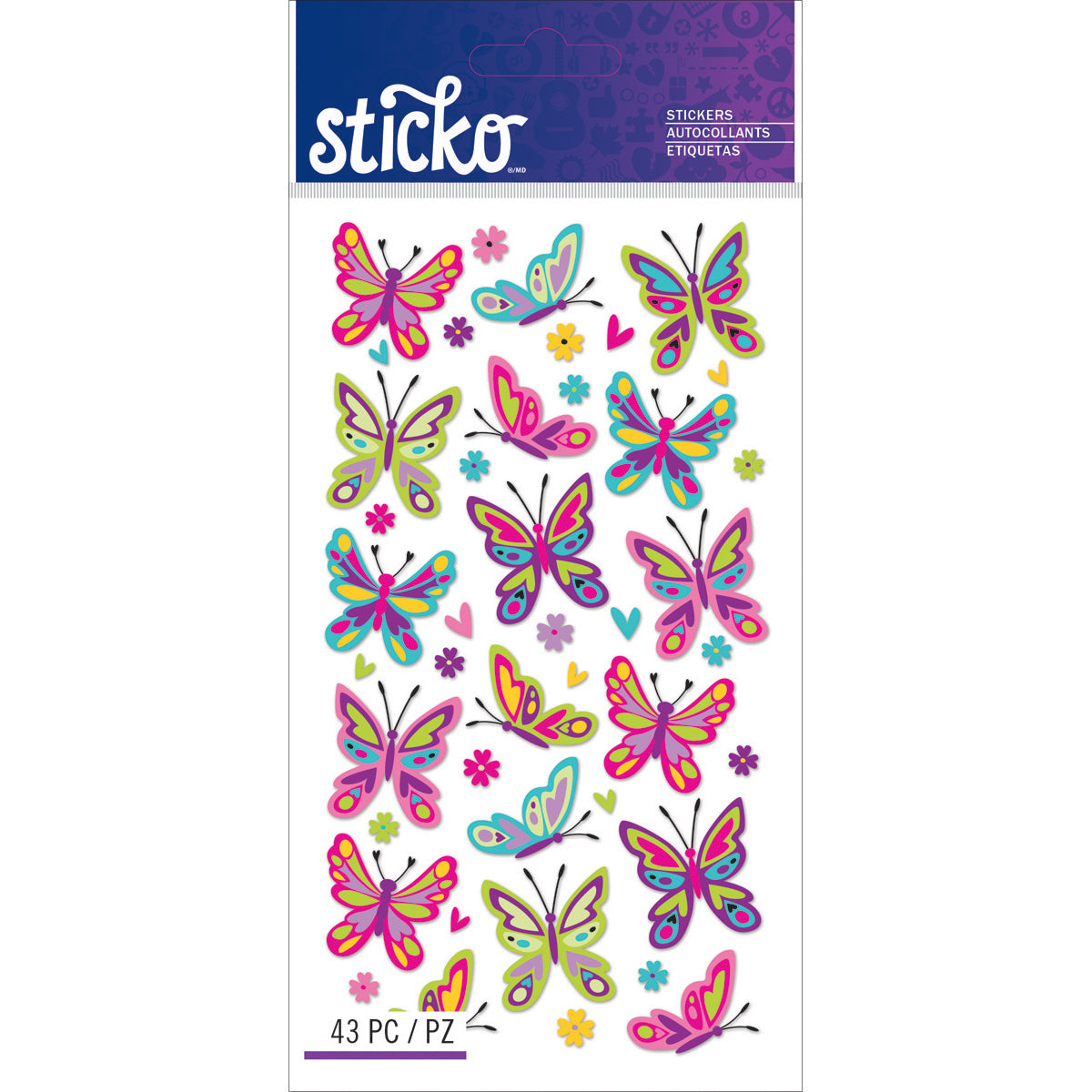 Sticko Stickers-Spicier Butterflies