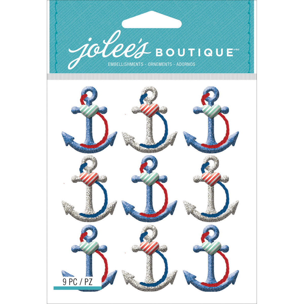 Jolee's Boutique Dimensional Stickers-Anchors