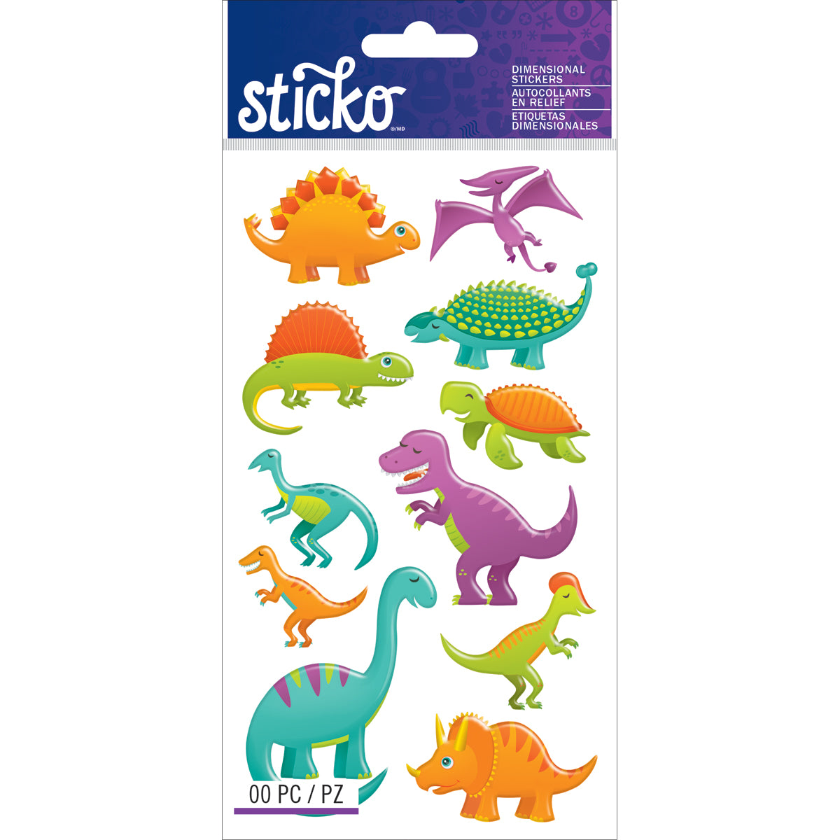 Sticko Dimensional Stickers-Dinosaurs