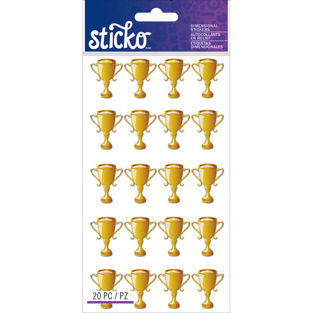 Sticko Dimensional Stickers-Trophies