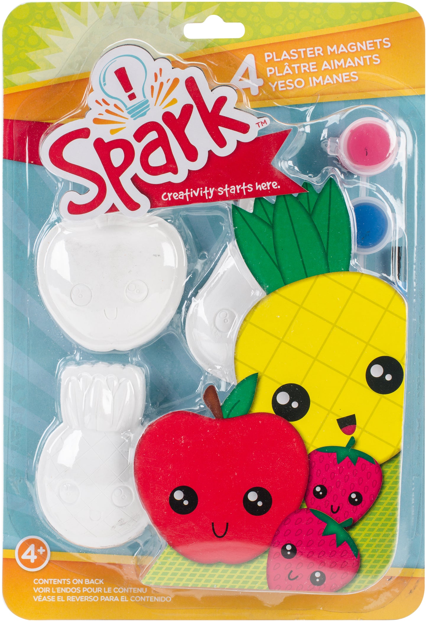 Colorbok Spark Plaster Magnet Kit-Fruit