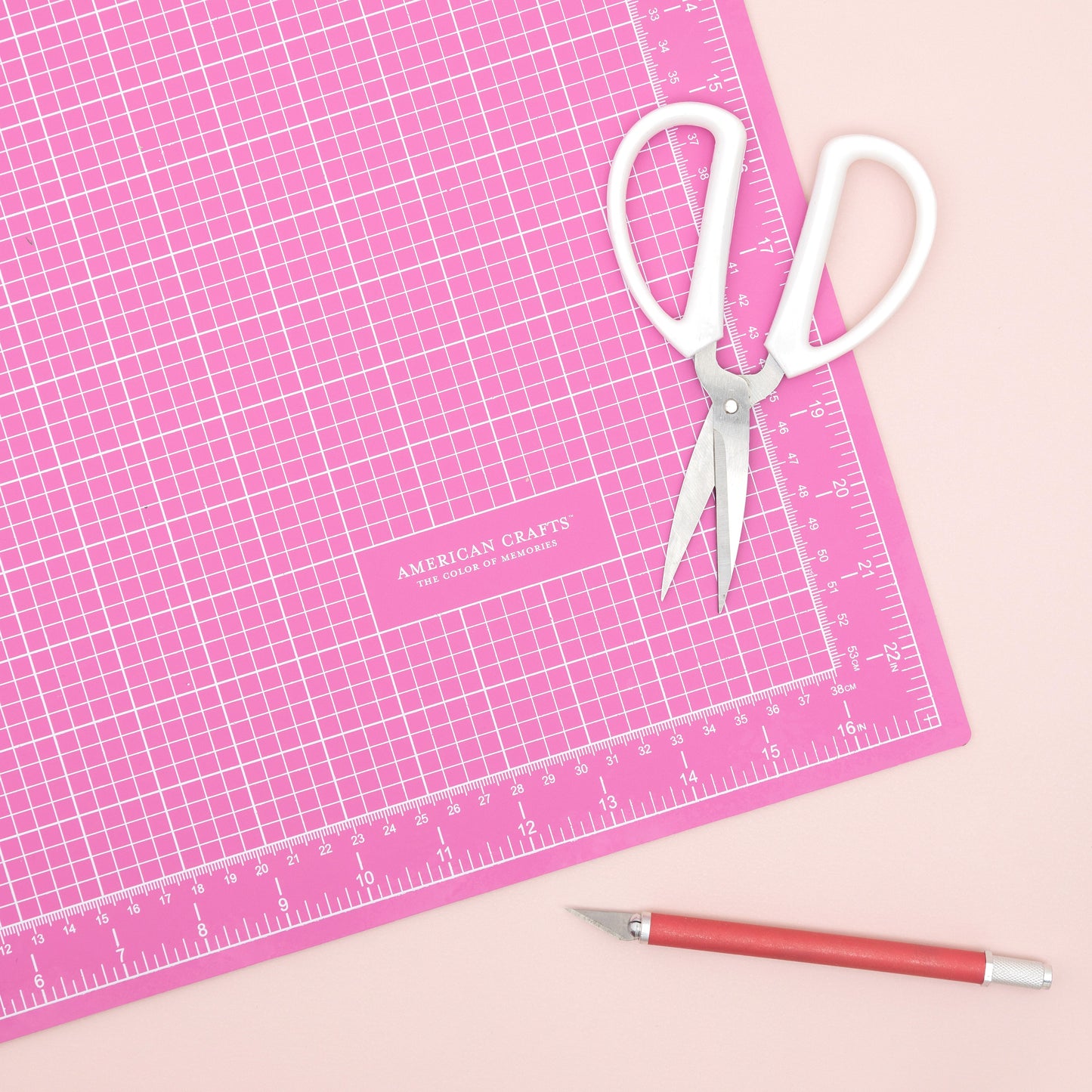 American Crafts Pink Double-Sided Self-Healing Cutting Mat, 18 x 24 -  20602294