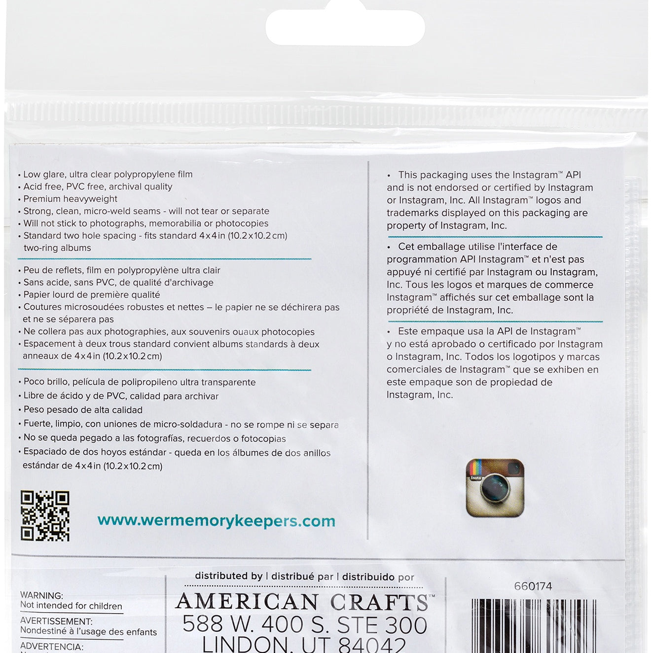 We R Albums Made Easy Photo Sleeve Protectors 10/Pkg-(1) 4"X4" Pocket