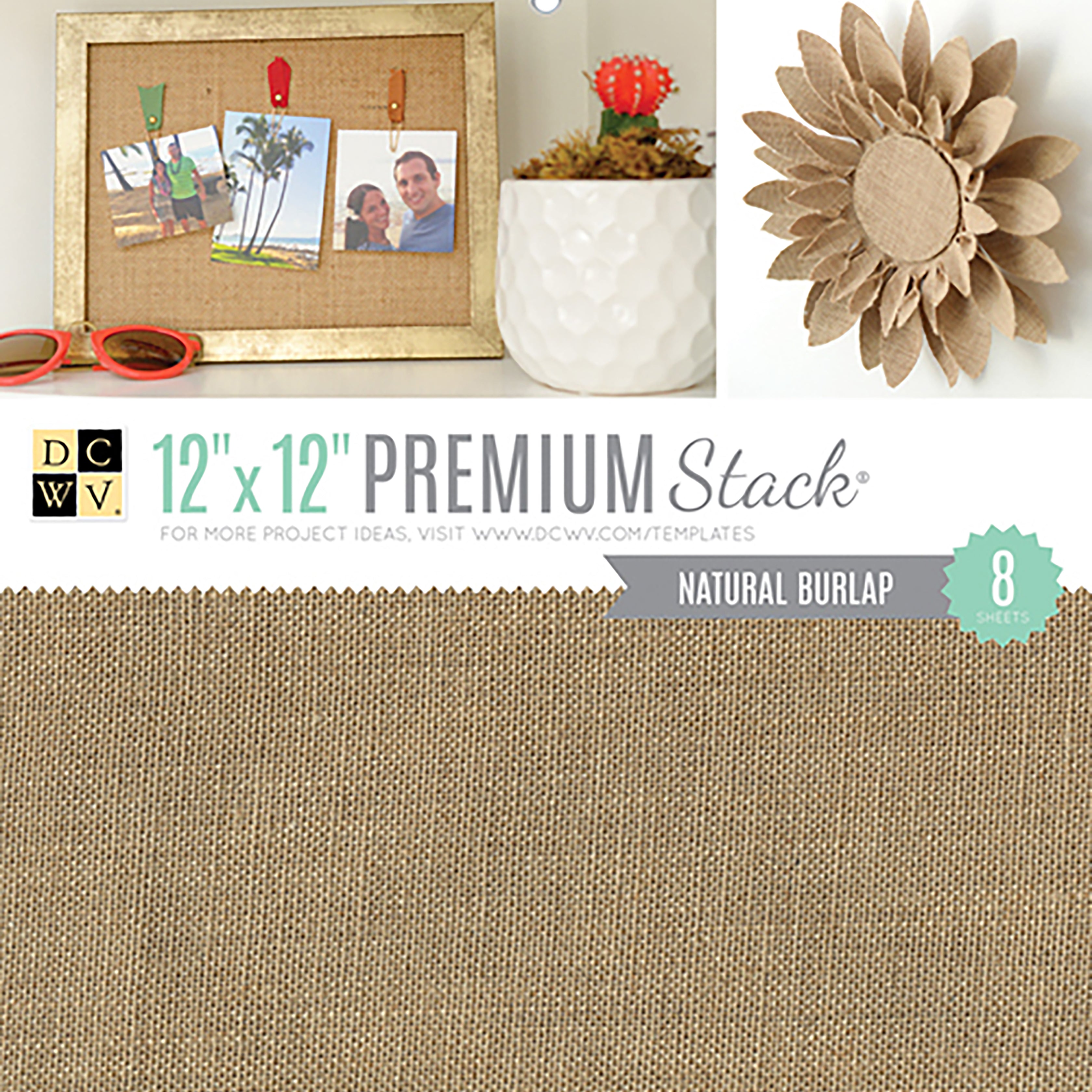 DCWV Specialty Stack 12x12" - Natural Burlap