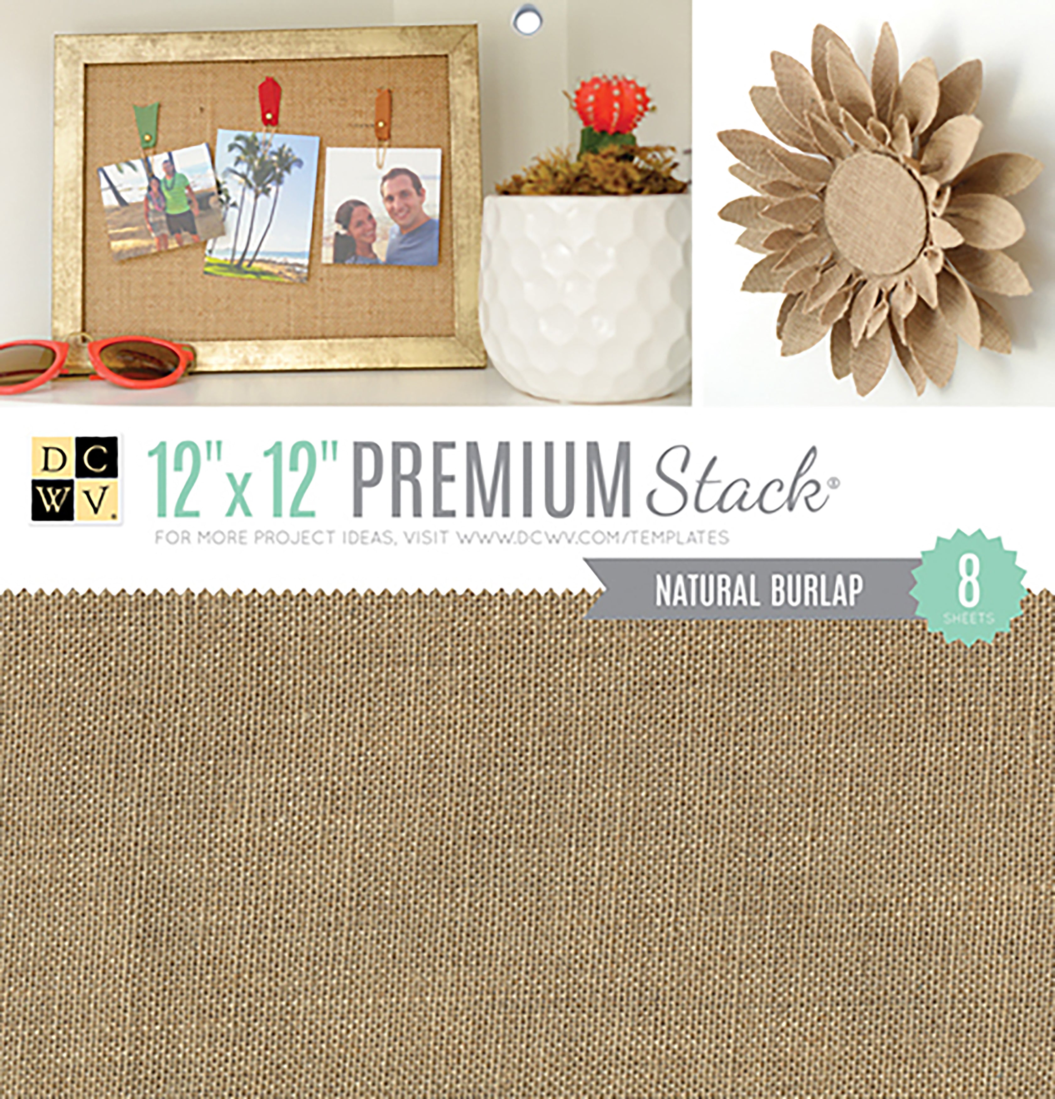 DCWV Specialty Stack 12x12" - Natural Burlap