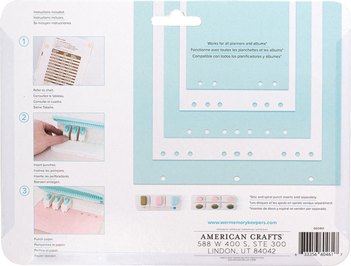 We R  Punch Board-Planner W/Standard Hole Punches 6/Pkg