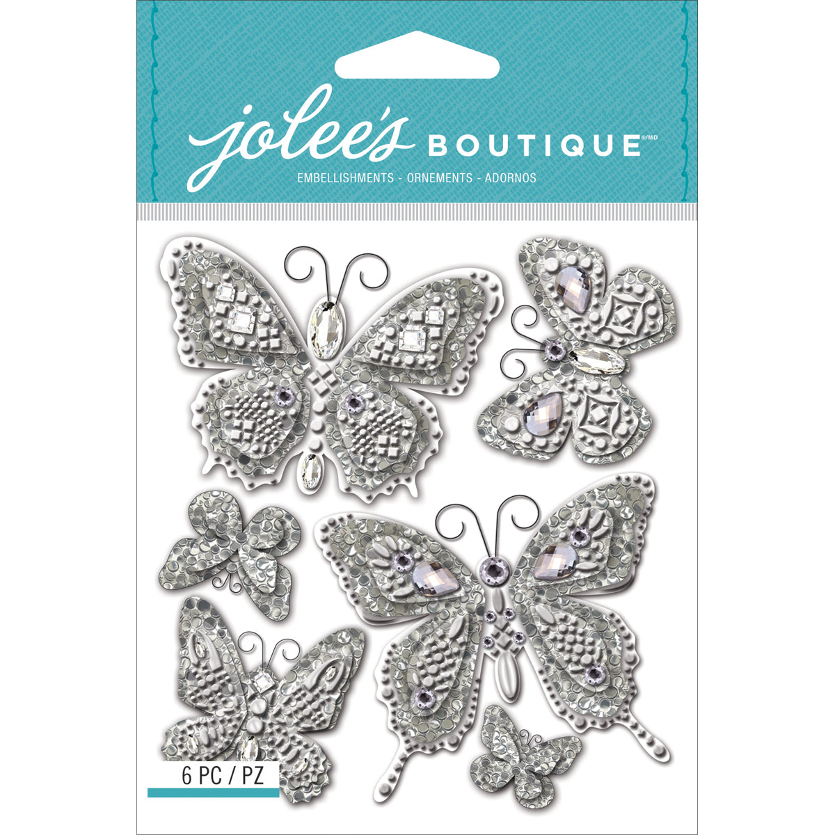 Jolee's Bling Stickers-Butterflies