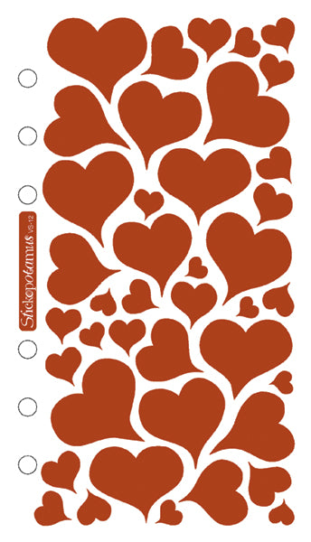 Sticko Stickers-Foil Hearts