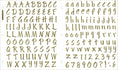 Load image into Gallery viewer, Sticko Alphabet Stickers-Brush Golden Foil
