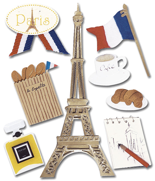 Jolee's Boutique Dimensional Stickers-Paris