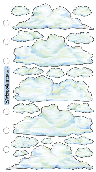 Sticko Vellum Stickers-Clouds