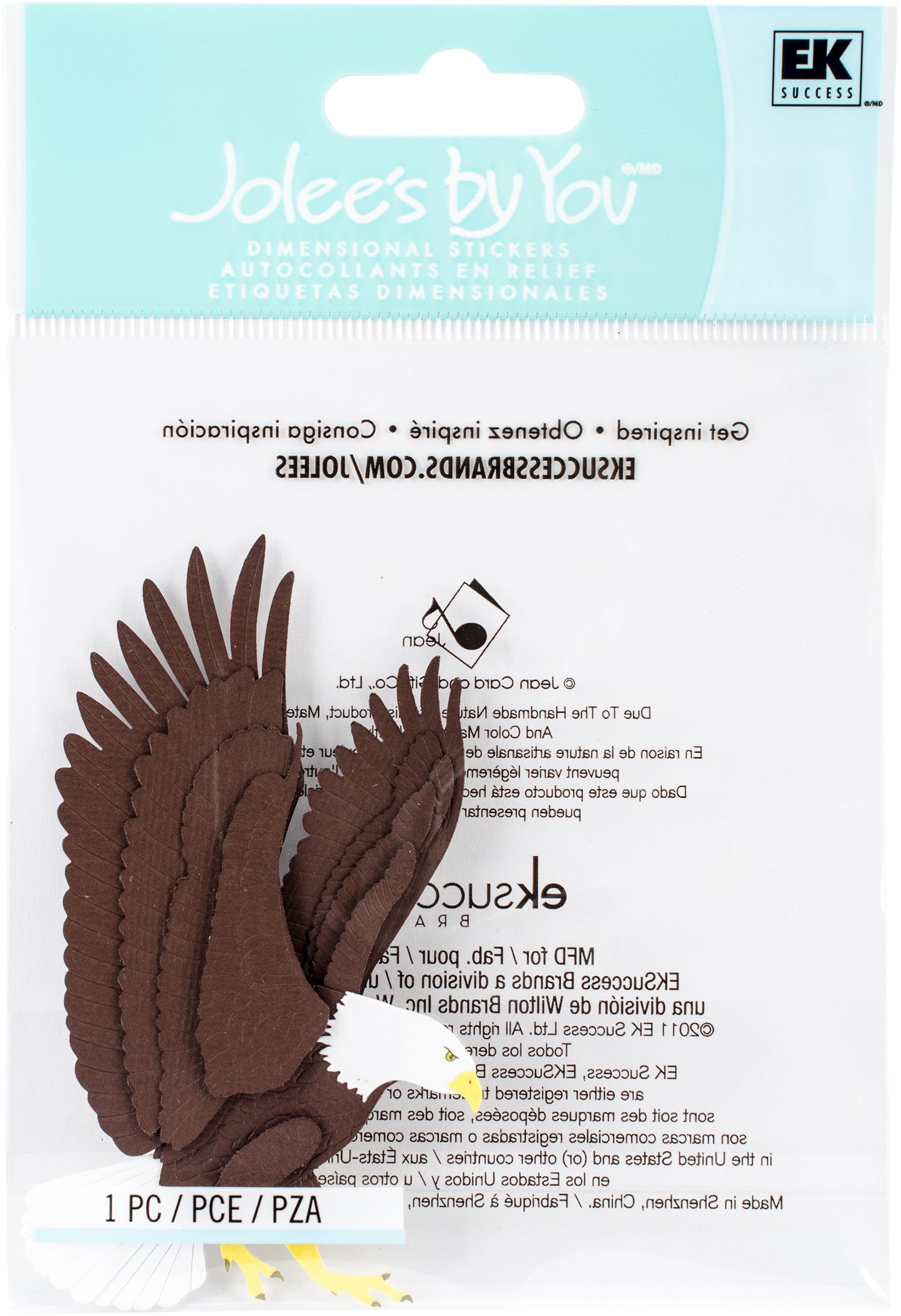 Jolee's By You Dimensional Stickers-Bald Eagle
