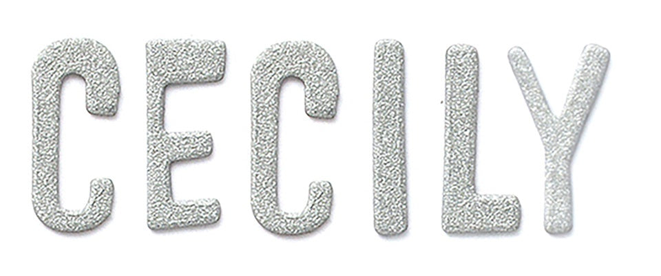 Thickers Pow! Glitter Stickers 6"X11" Sheets 2/Pkg-Cecily - Silver