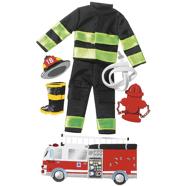 Jolee's Le Grande Dimensional Stickers-Firefighter