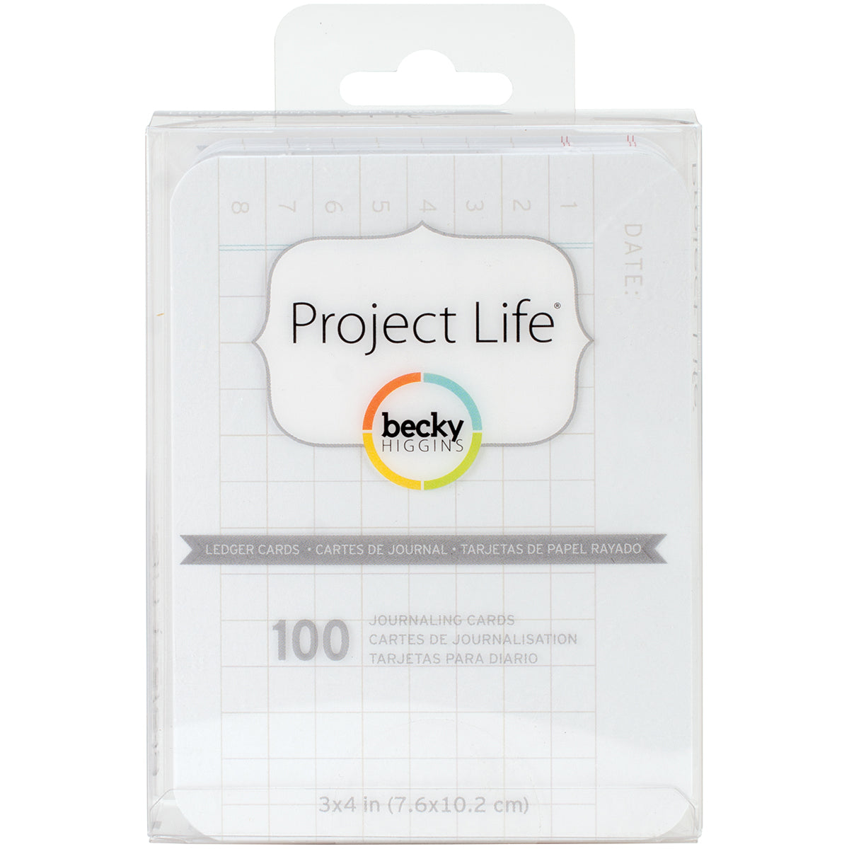 Project Life 3"X4" Cards 100/Pkg-Ledger
