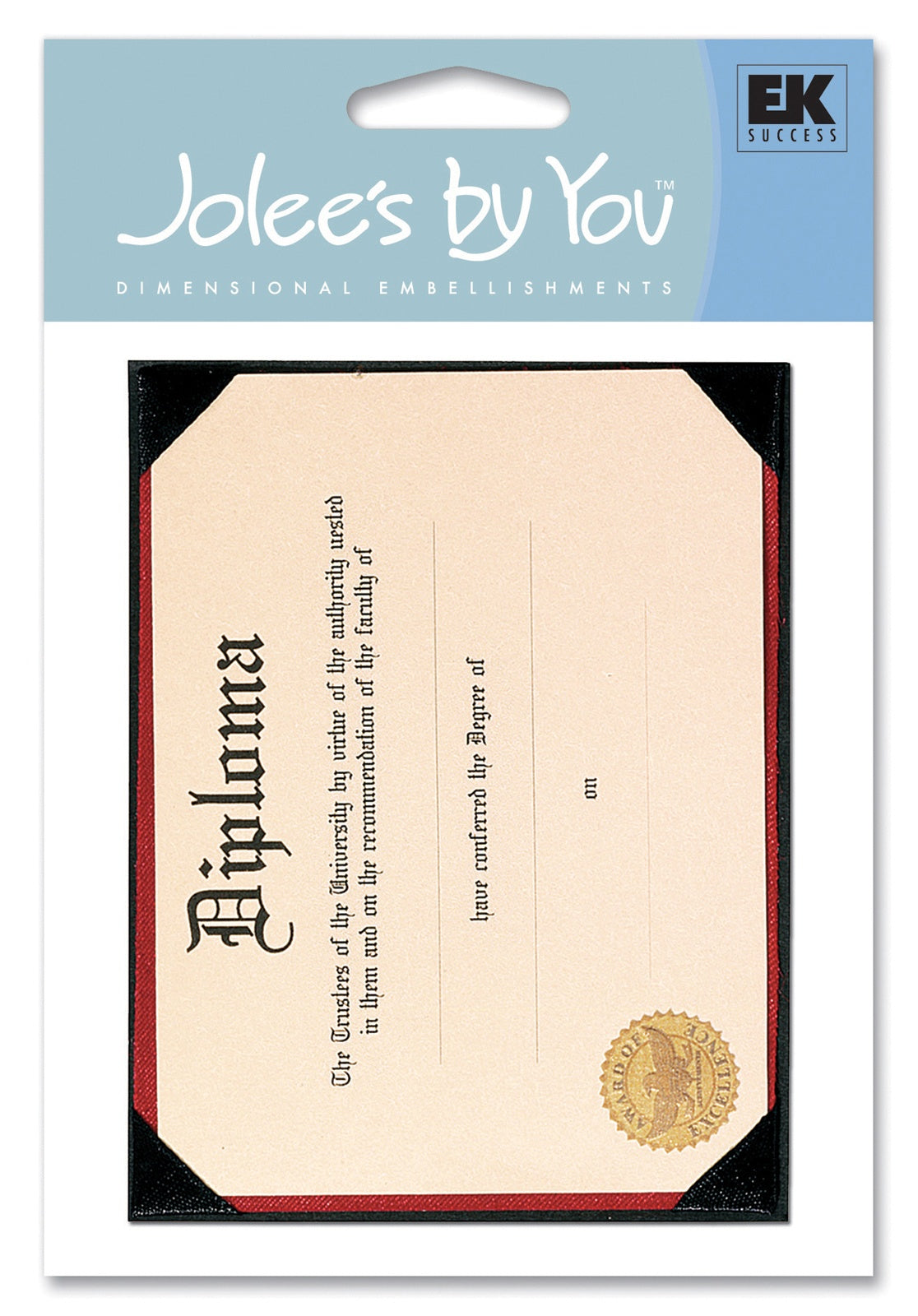Jolee's By You Dimensional Stickers-Large Diploma