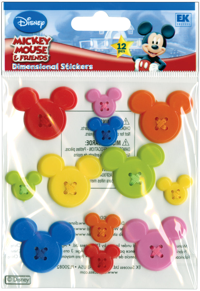 Disney Adhesive Buttons-Mickey Icon