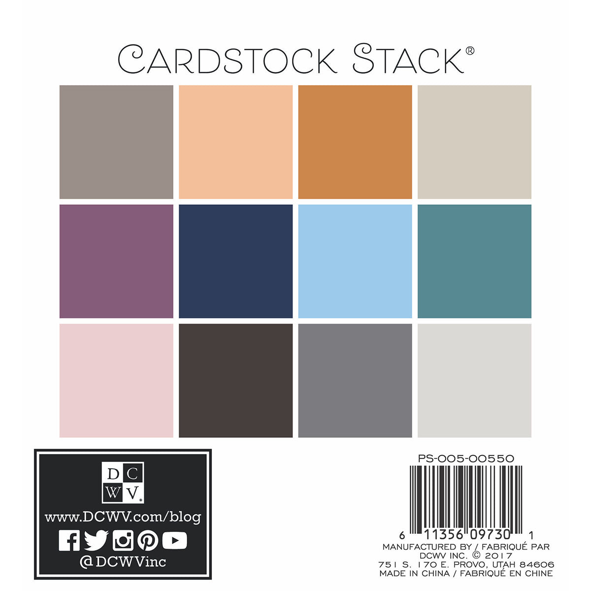 DCWV 6x6" Cardstock Stack - Neutrals