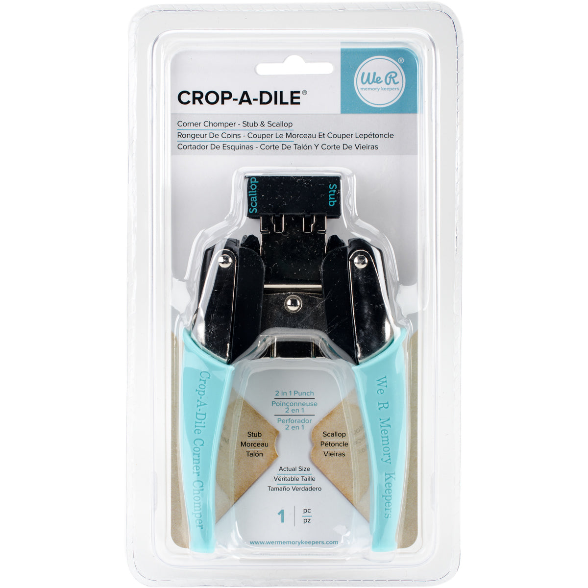 Crop-A-Dile Corner Chomper Tool-Stub & Scallop