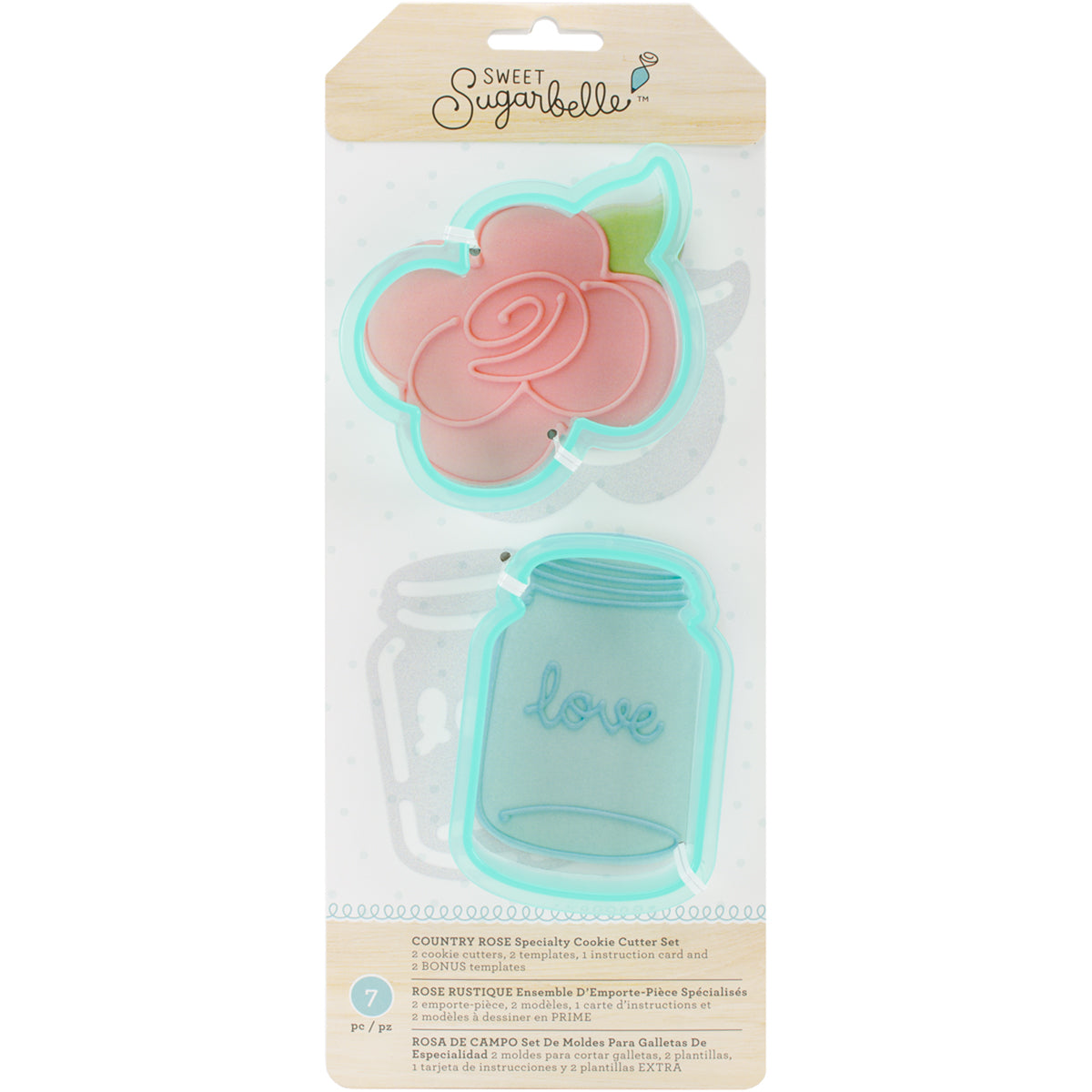 Sweet Sugarbelle Specialty Cookie Cutter Set 7/Pkg-Country Rose