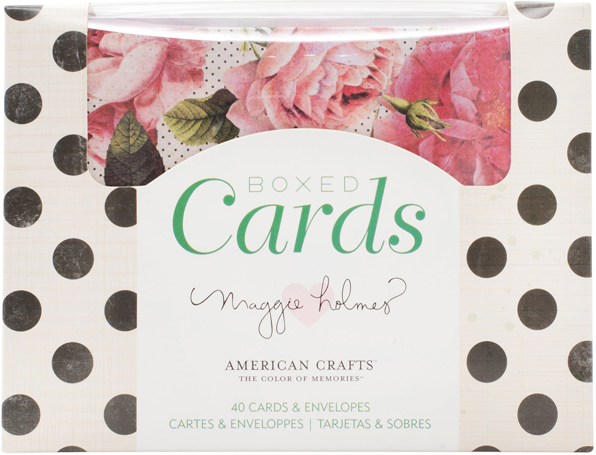 American Crafts A2 Cards W/Envelopes (4.375"X5.75") 40/Box-Maggie Holmes Open Book