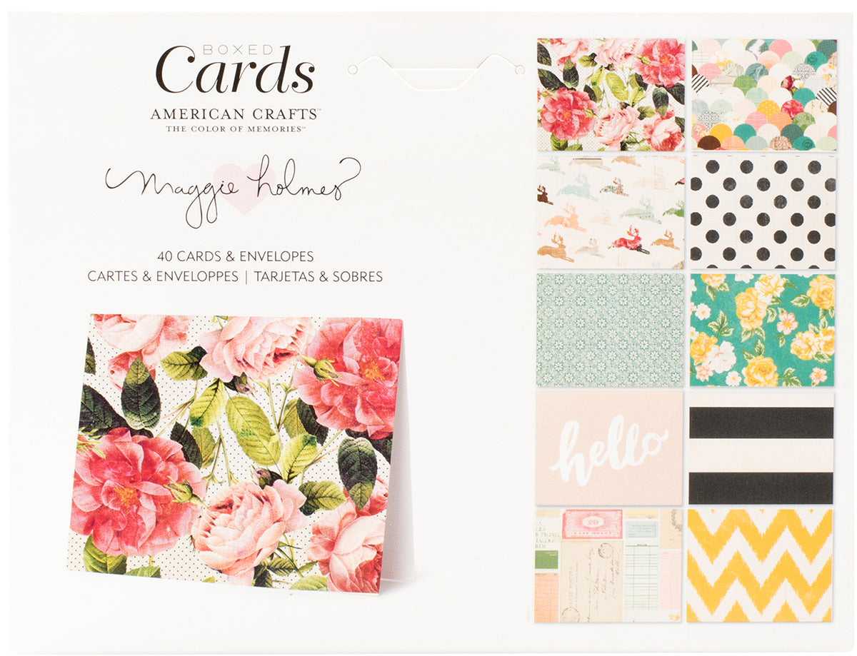 American Crafts A2 Cards W/Envelopes (4.375"X5.75") 40/Box-Maggie Holmes Open Book