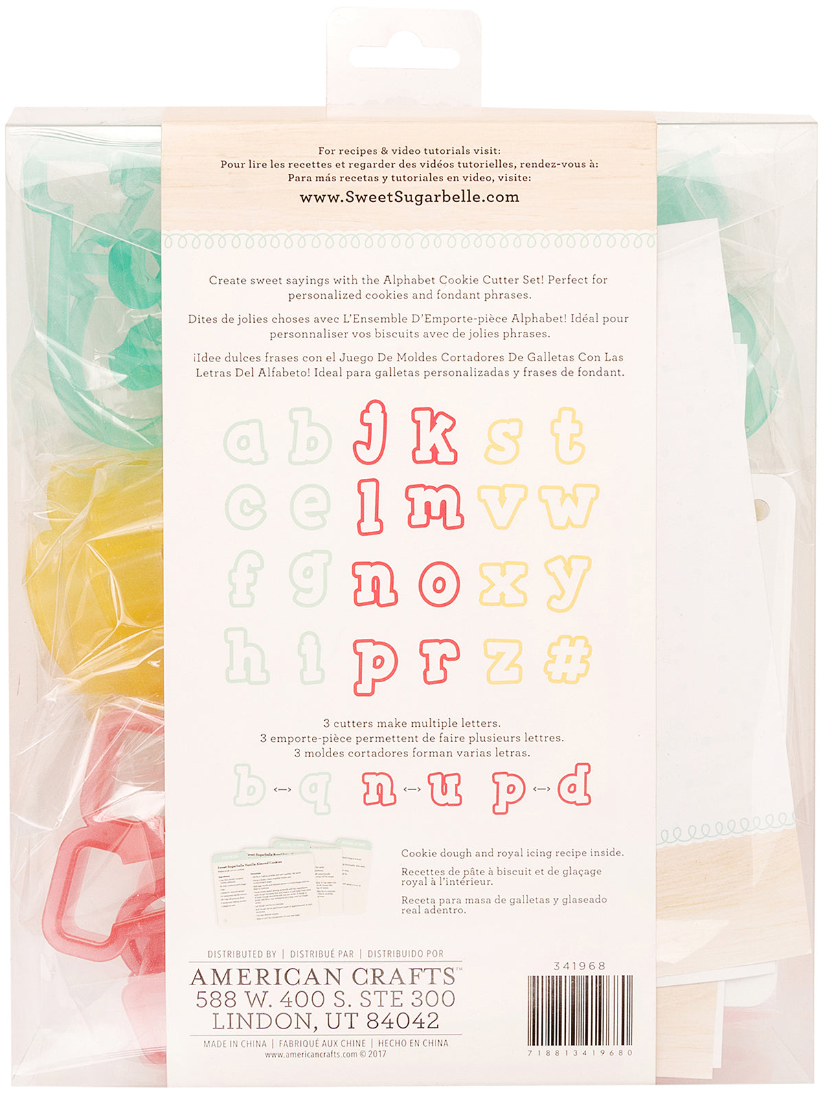 Sweet Sugarbelle Cookie Cutter Set 27/Pkg-Alphabet