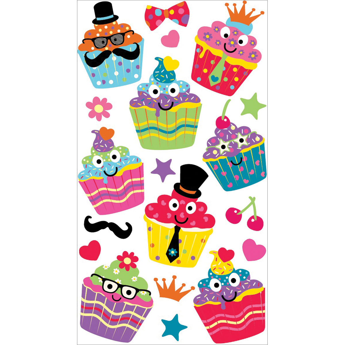Sticko Stickers-Dress Up Cupcakes